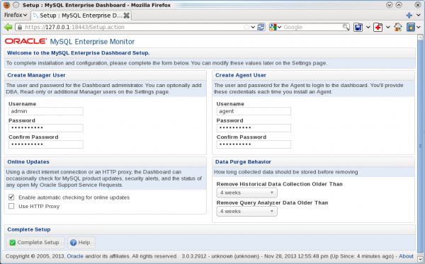 Installing the MEM 3.0 Service Manager - Step 14: Post installation configuration