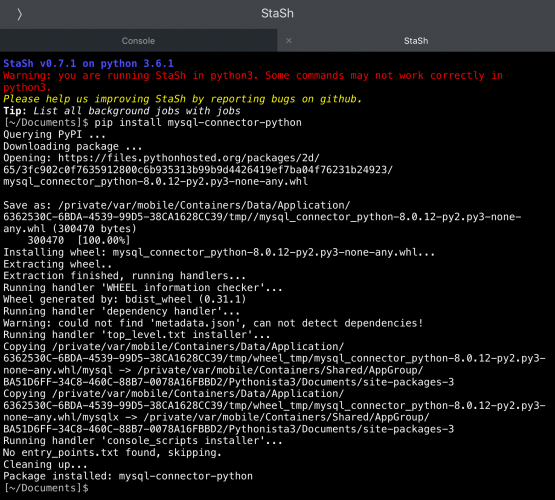 MySQL Connector Python On IOS Using Pythonista 3 LaptrinhX