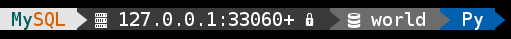 The MySQL Prompt with the Awesome Terminal Font Installed